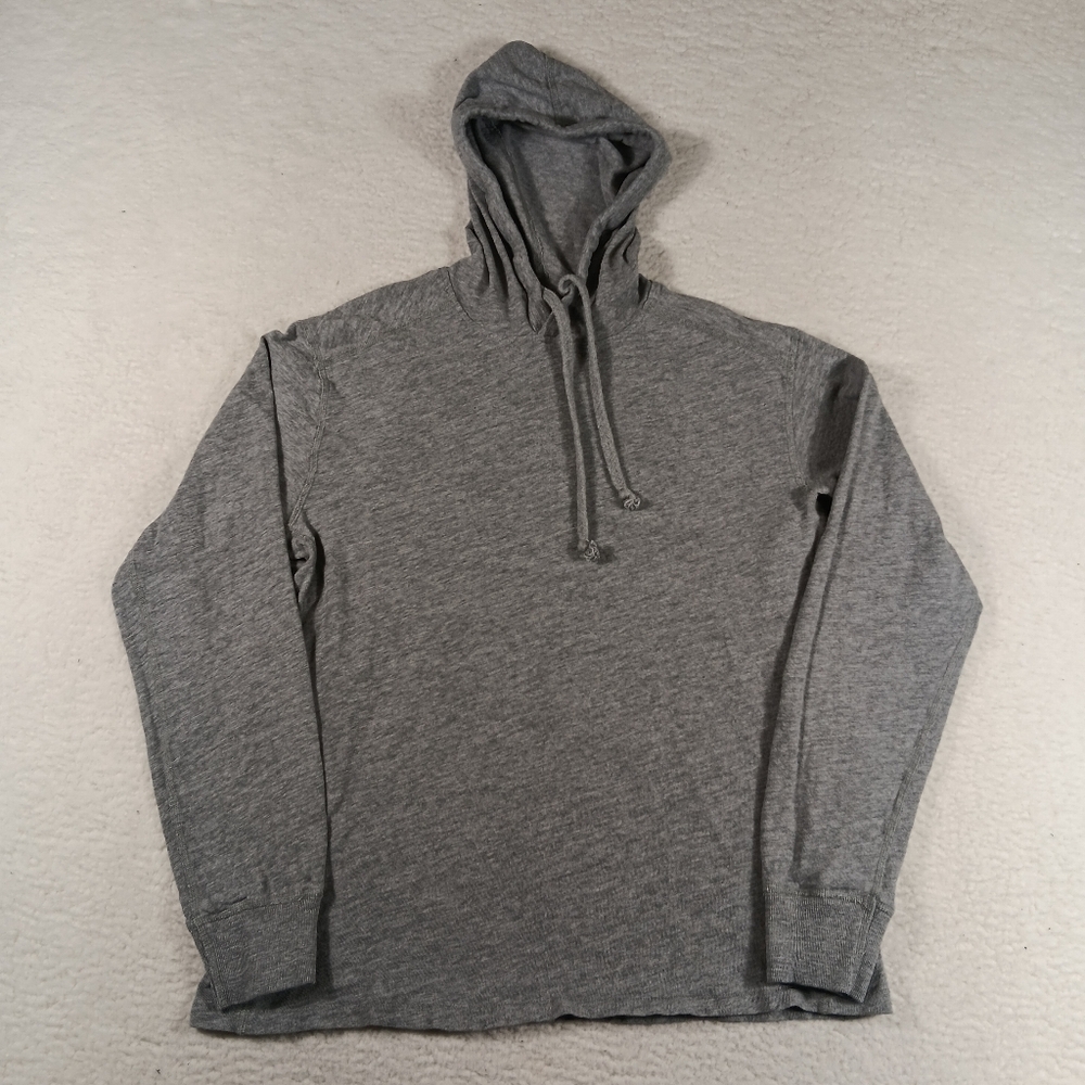 Rag & Bone Hoodie Mens Medium Gray Lightweight Cotton Hoodie Casual